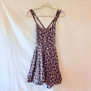 Kimchi Blue Urban Outfitters Purple Floral Mini Dress Size 2